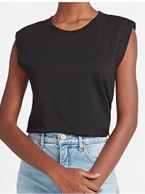 NWT Express Shoulder Pad Tee